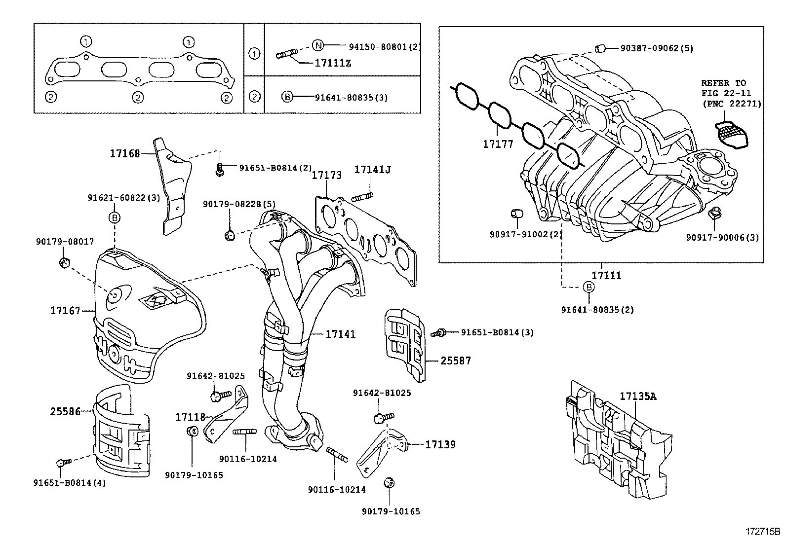 17118-22050 STAY, MANIFOLD product image