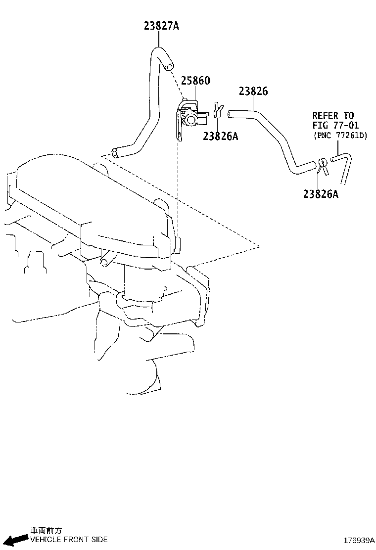 25860-0Y030 VALVE ASSY, VACUUM SWITCHING, NO.1 product image