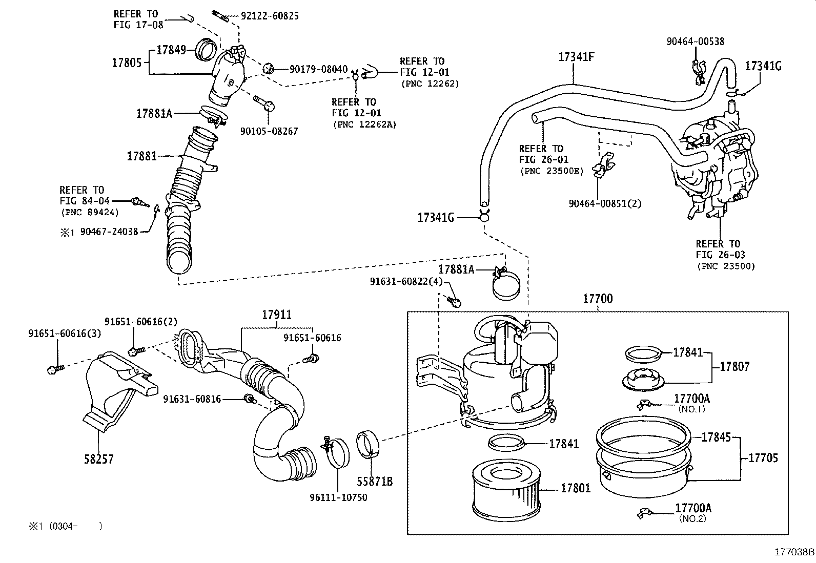 17700-58660 CLEANER ASSY, AIR product image