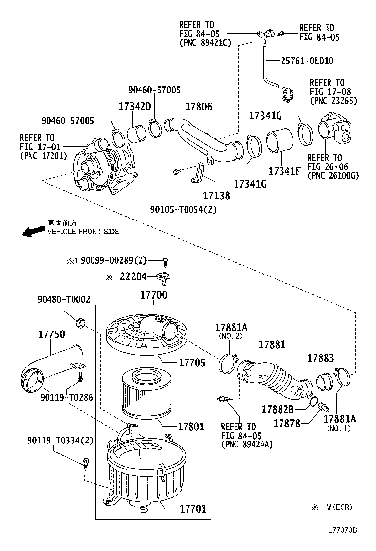17701-0C080 CASE SUB-ASSY, AIR CLEANER product image