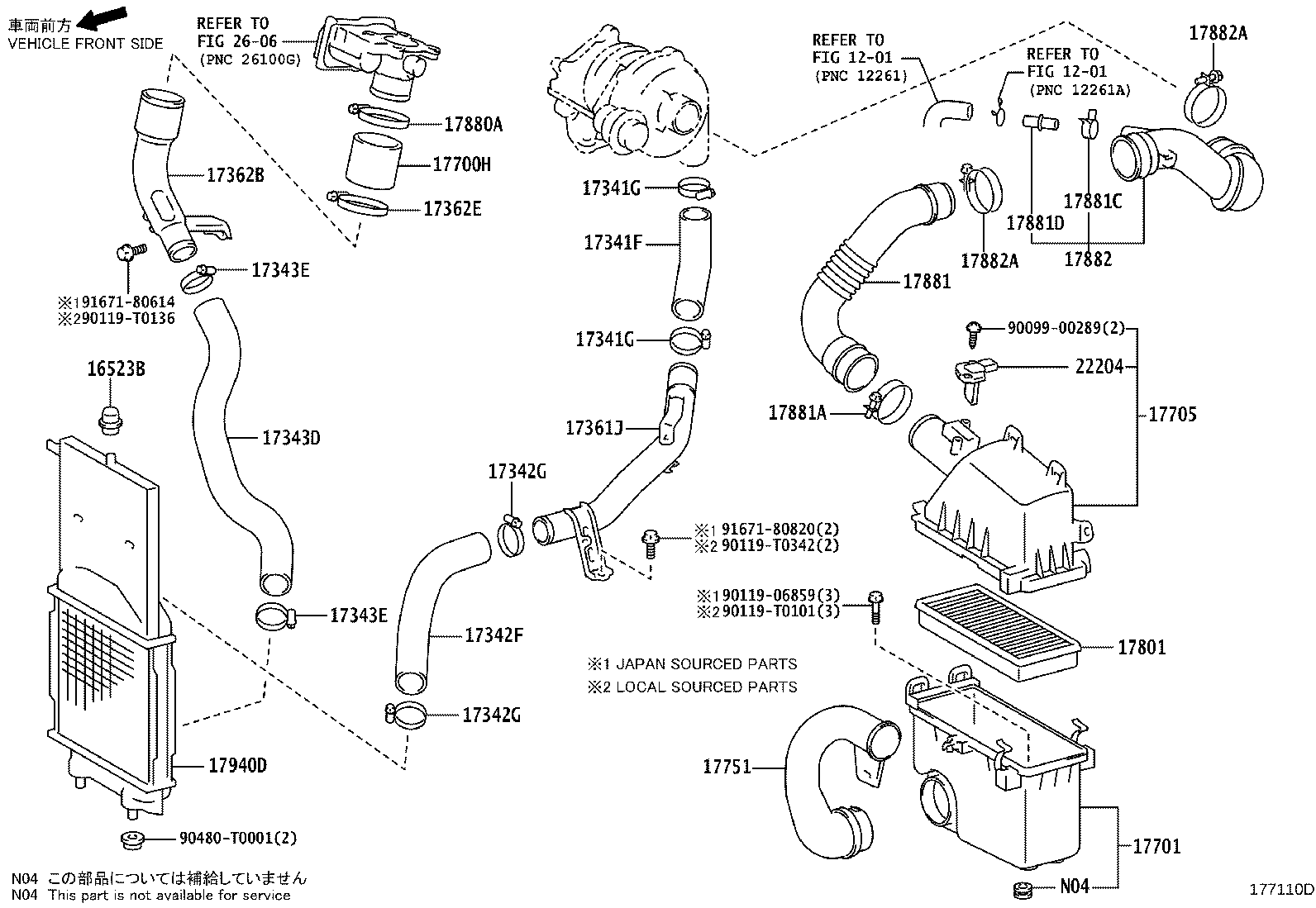 17705-0N080 CAP SUB-ASSY, AIR CLEANER product image