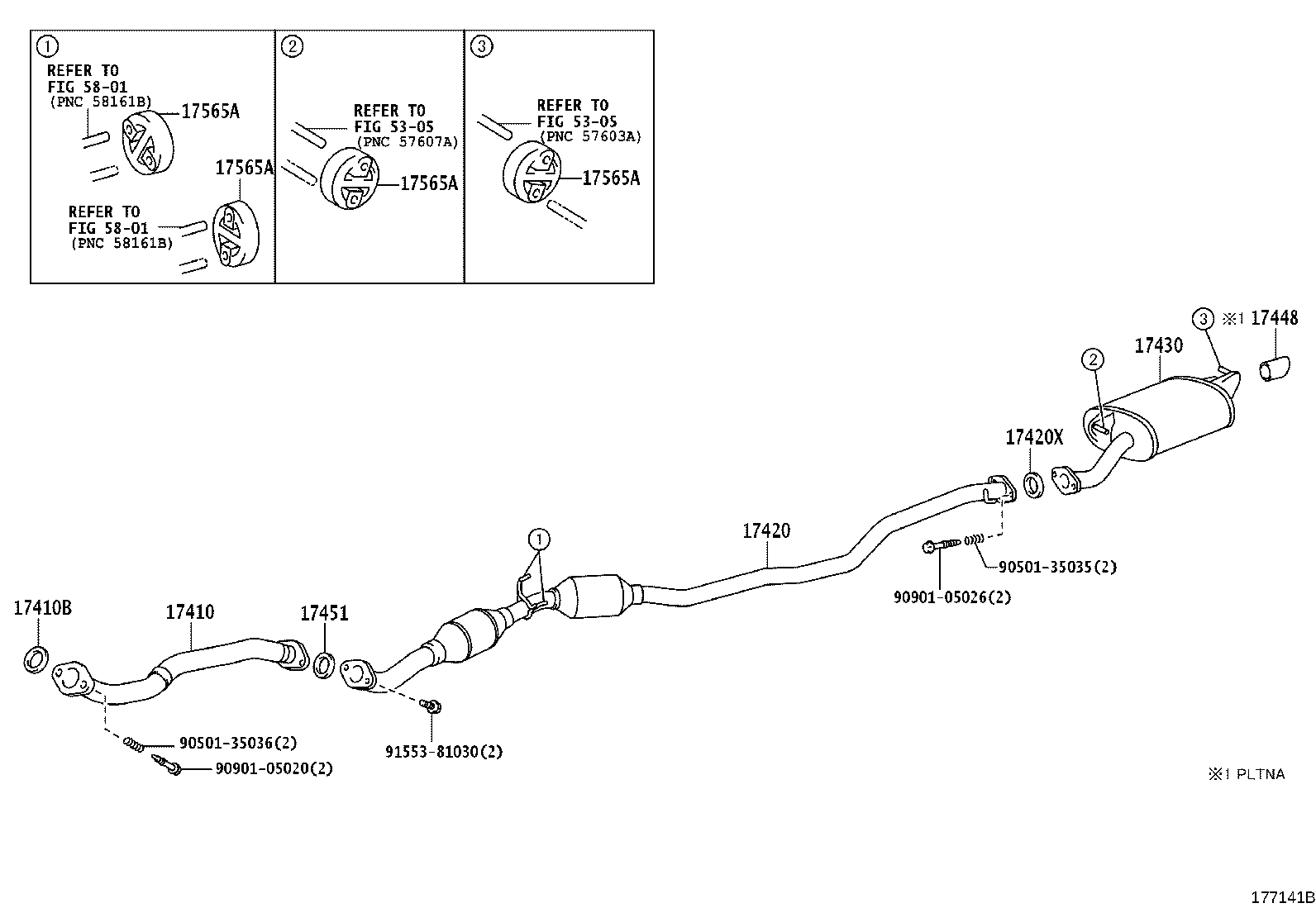 17430-28630 PIPE ASSY, EXHAUST, TAIL product image