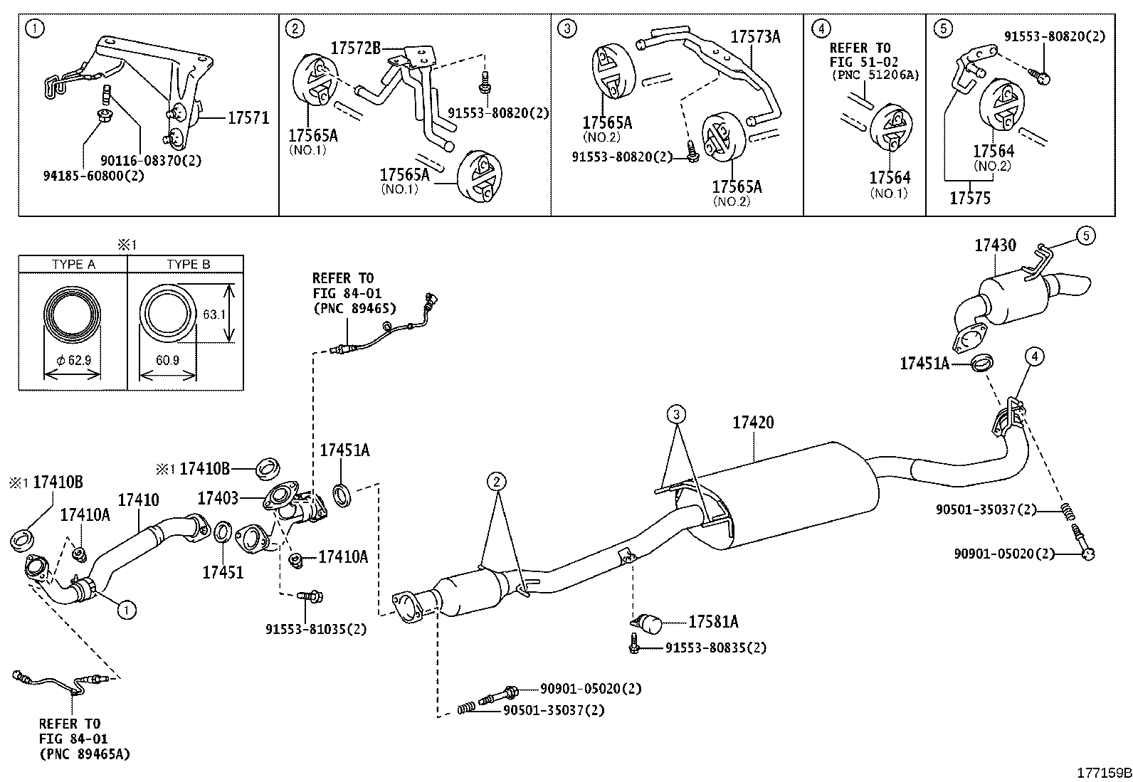 17430-31B90 PIPE ASSY, EXHAUST, TAIL product image