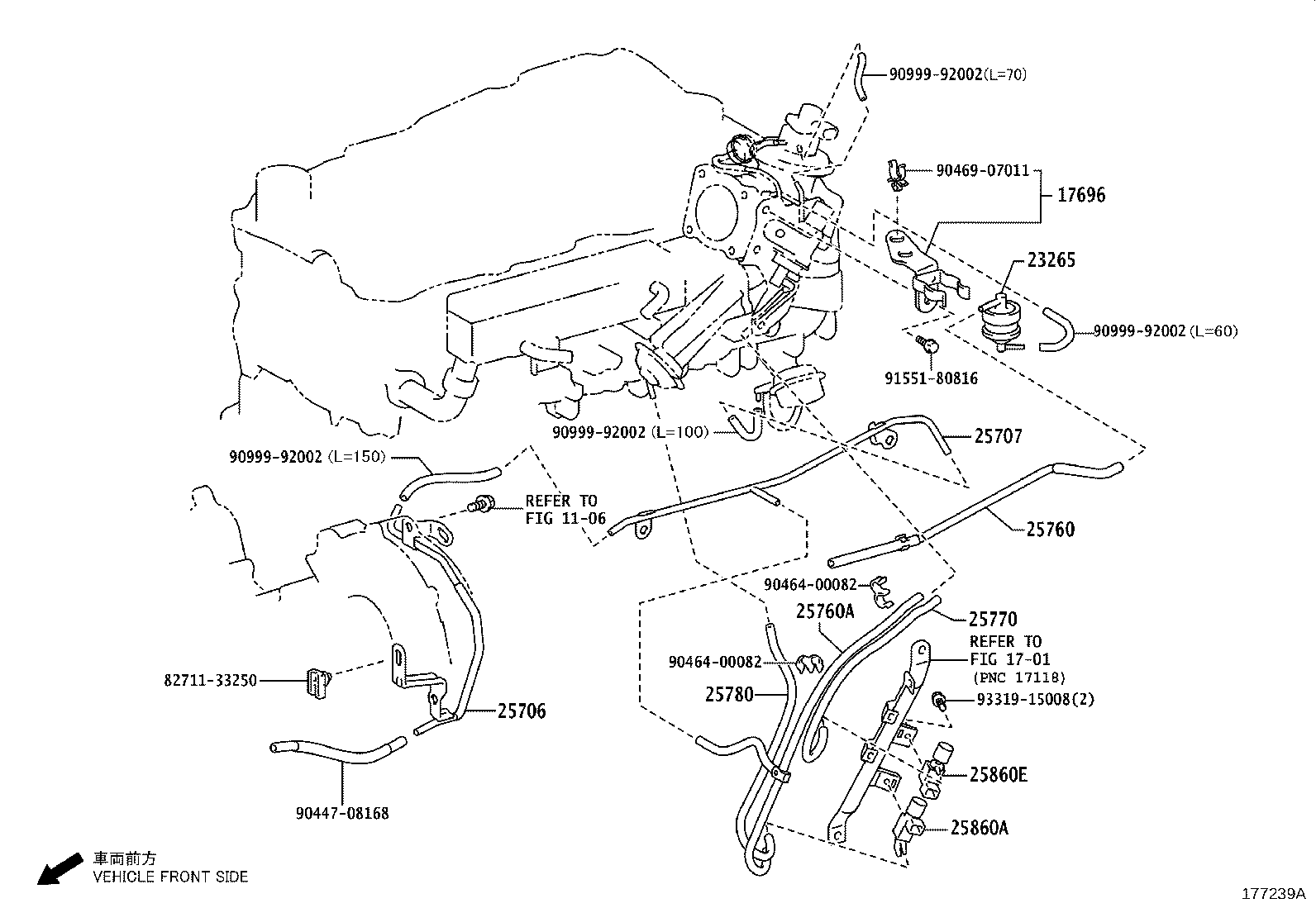25760-30200 HOSE ASSY, VACUUM TRANSMITTING product image