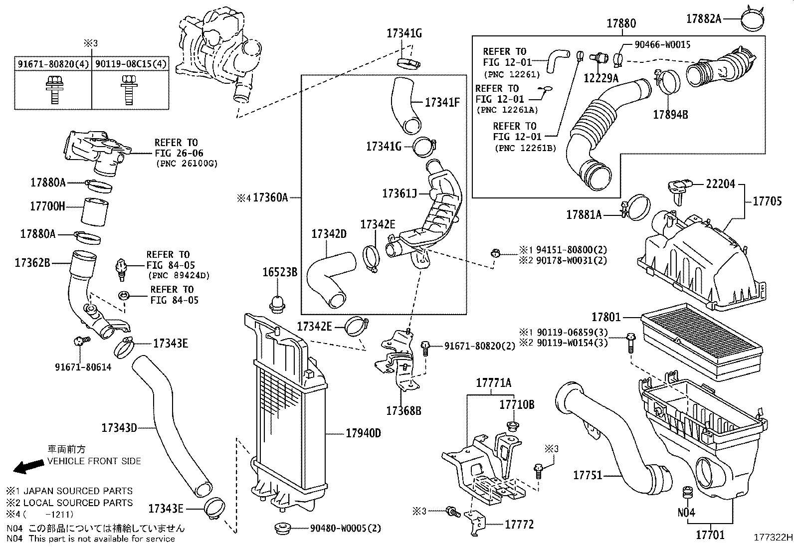 17360-0N050 TUBE ASSY, AIR product image