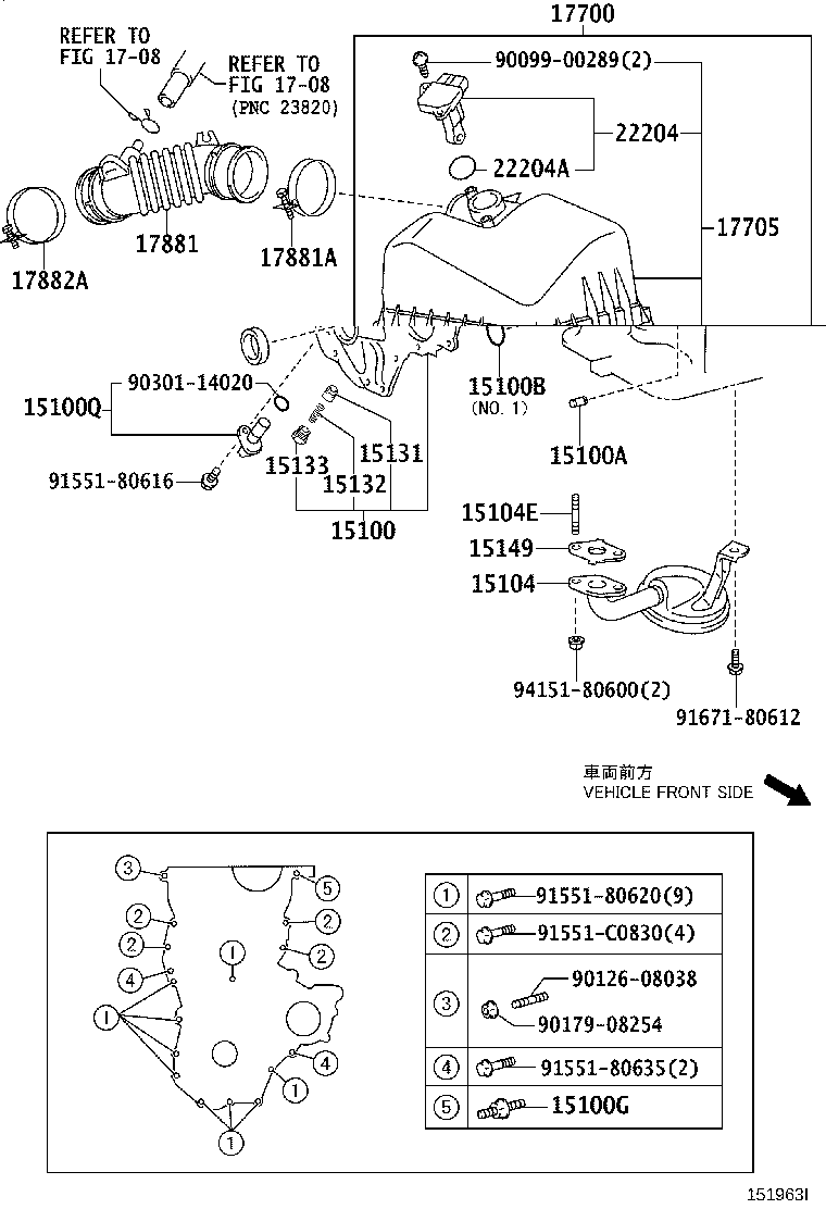 Toyota 17701-21100 CASE SUB-ASSY, AIR CLEANER