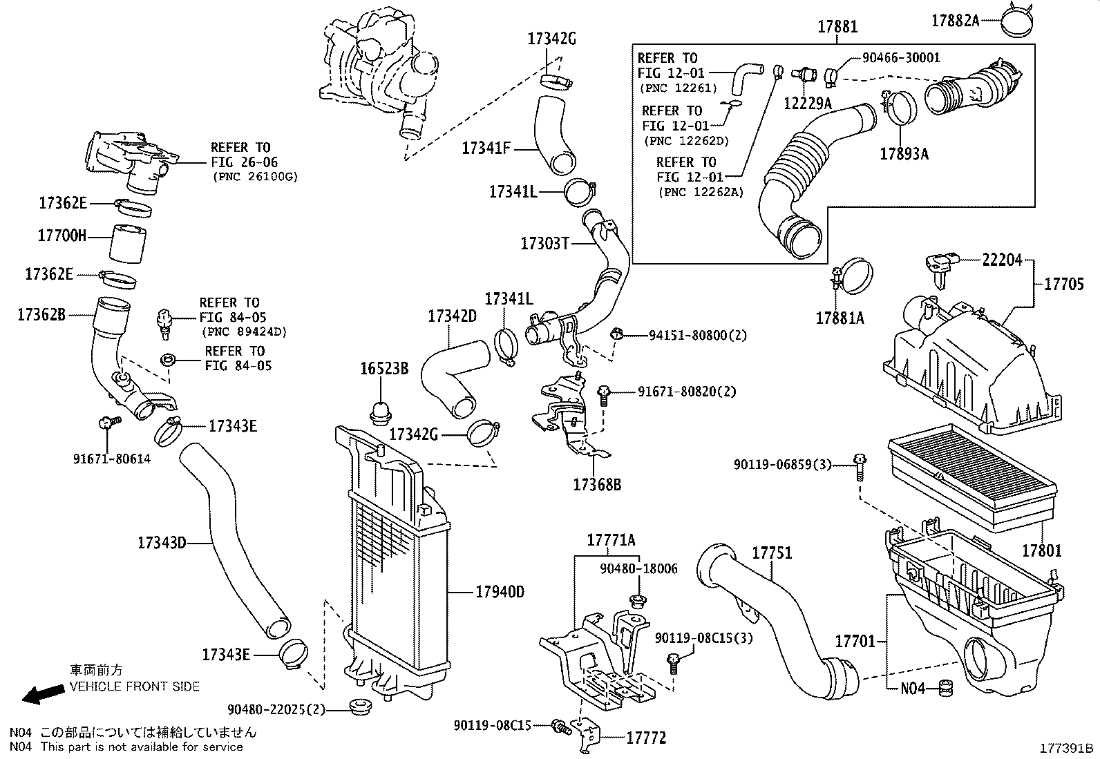 17342-33051 HOSE, AIR, NO.2 product image