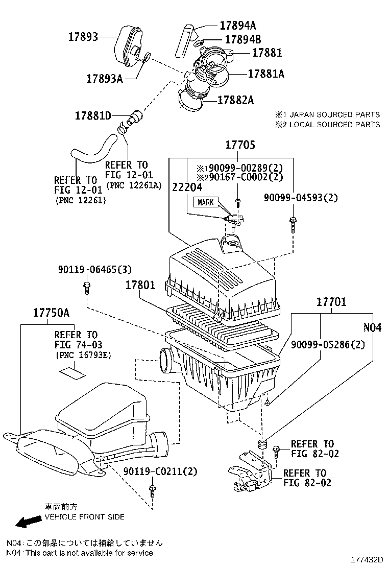 17705-0V060 CAP SUB-ASSY, AIR CLEANER product image
