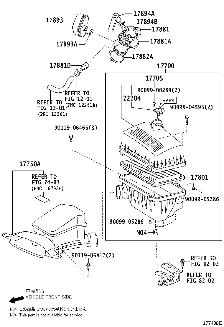 17705-28351 CAP SUB-ASSY, AIR CLEANER product image