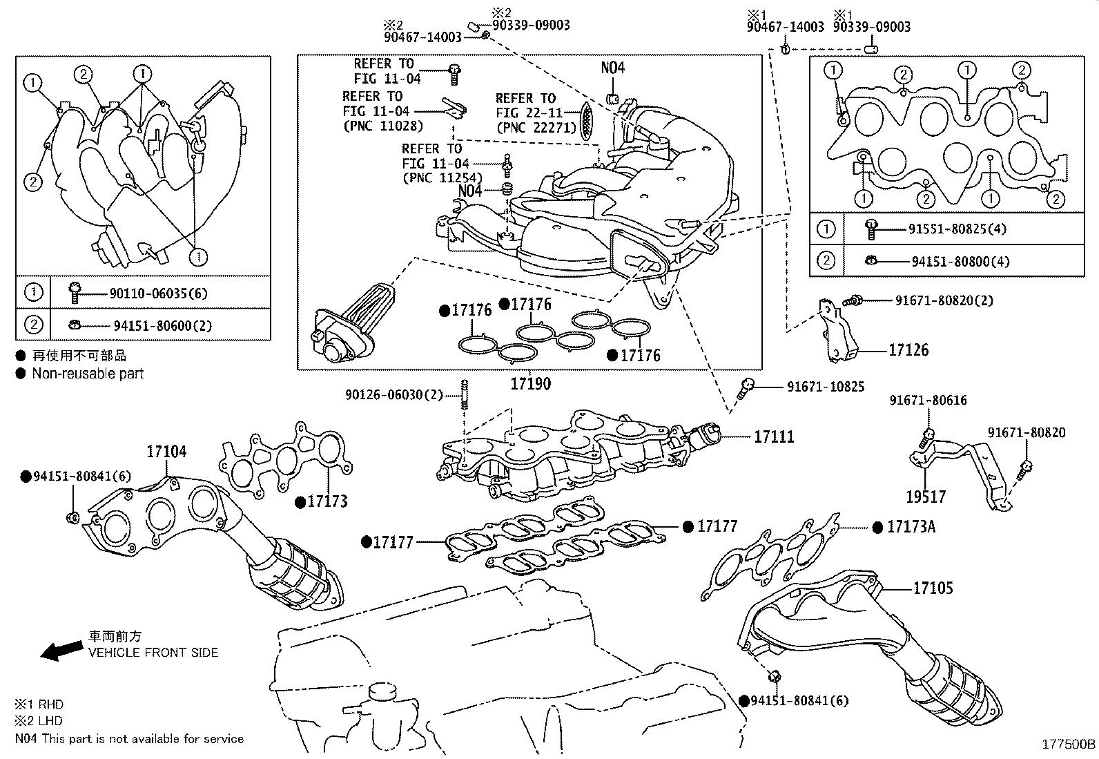 17111-31210 MANIFOLD, INTAKE product image