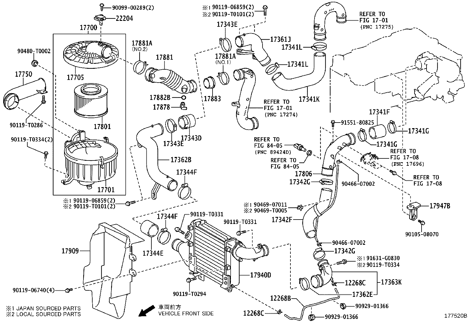 17880-0C080 HOSE ASSY, AIR CLEANER product image