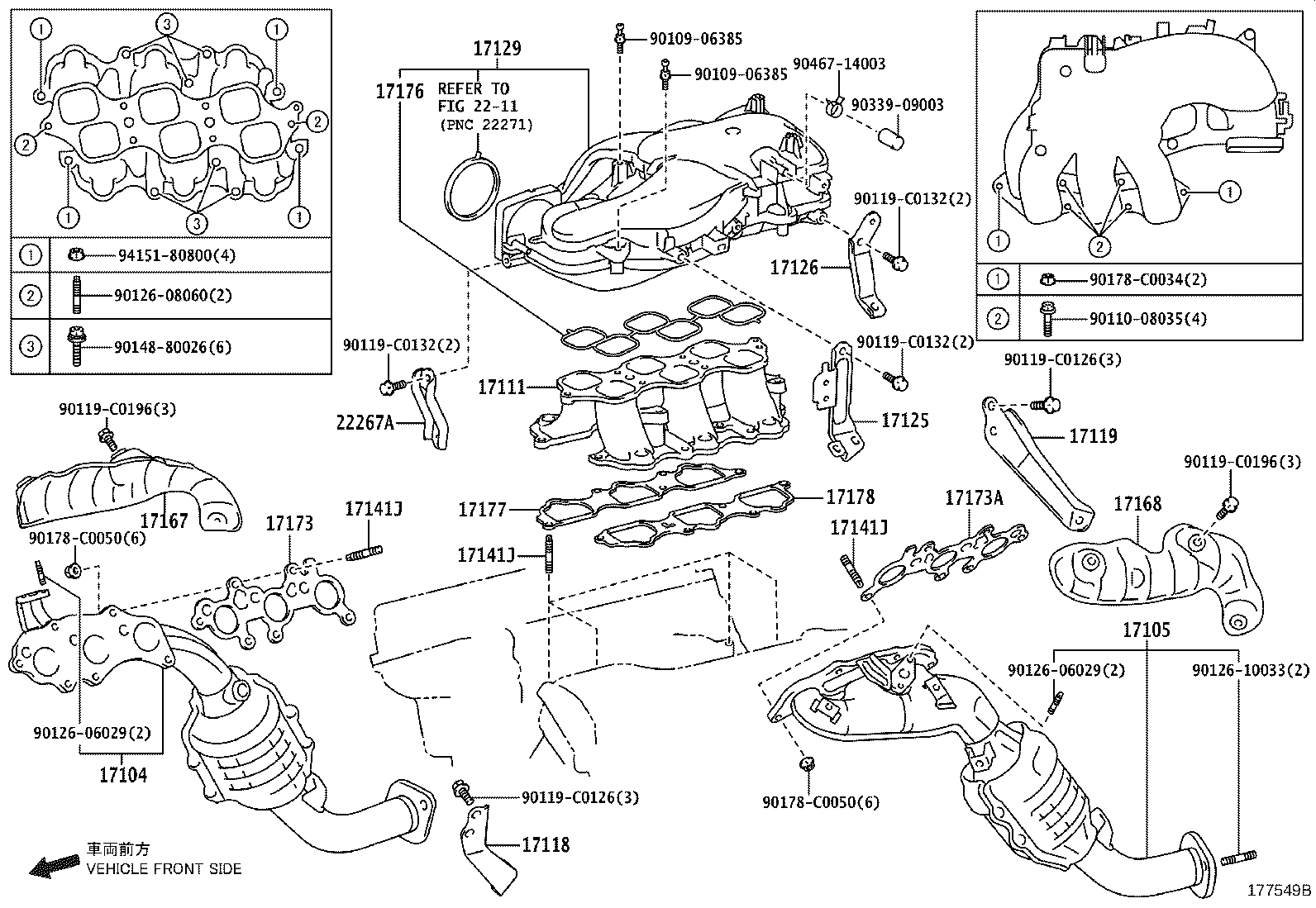 17118-31090 STAY, MANIFOLD product image