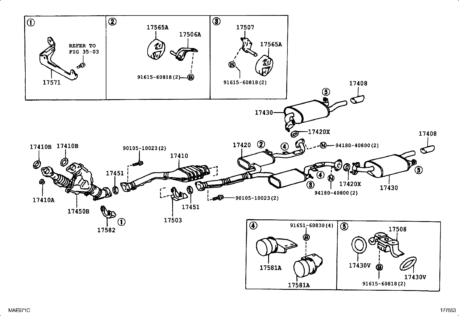 17430-70492 PIPE ASSY, EXHAUST, TAIL product image