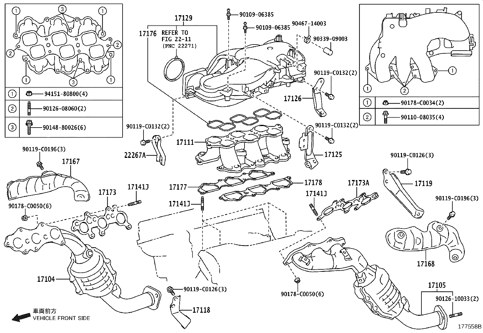 17118-31090 STAY, MANIFOLD product image