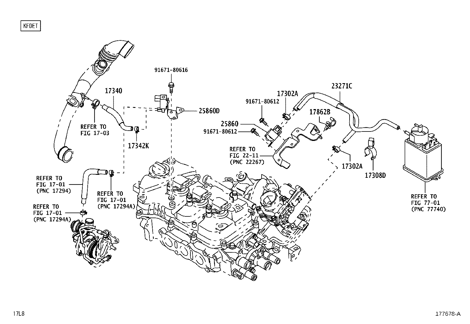 77754-B2040 HOSE SUB-ASSY, VACUUM product image