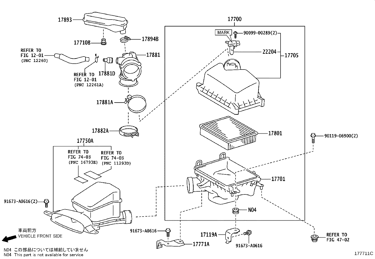 Toyota 17878-31010 TUBE, VENTILATION