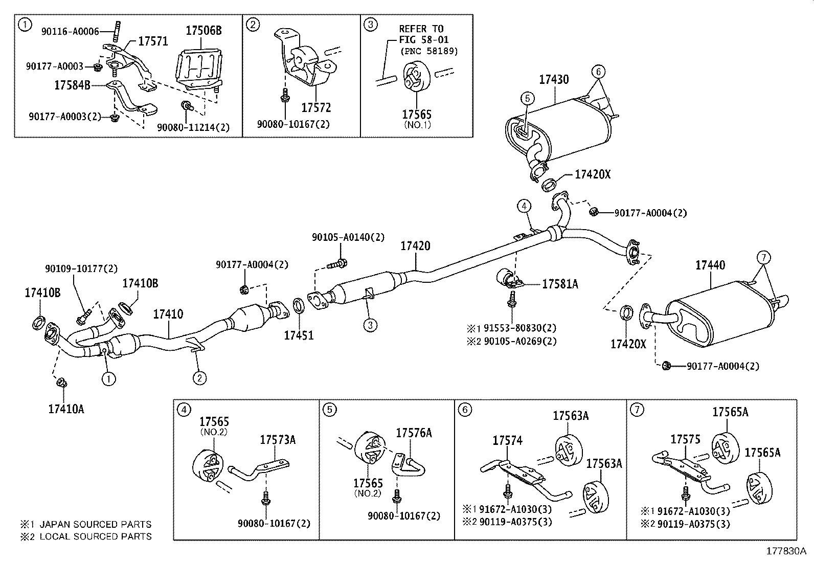 17430-0H161 PIPE ASSY, EXHAUST, TAIL product image