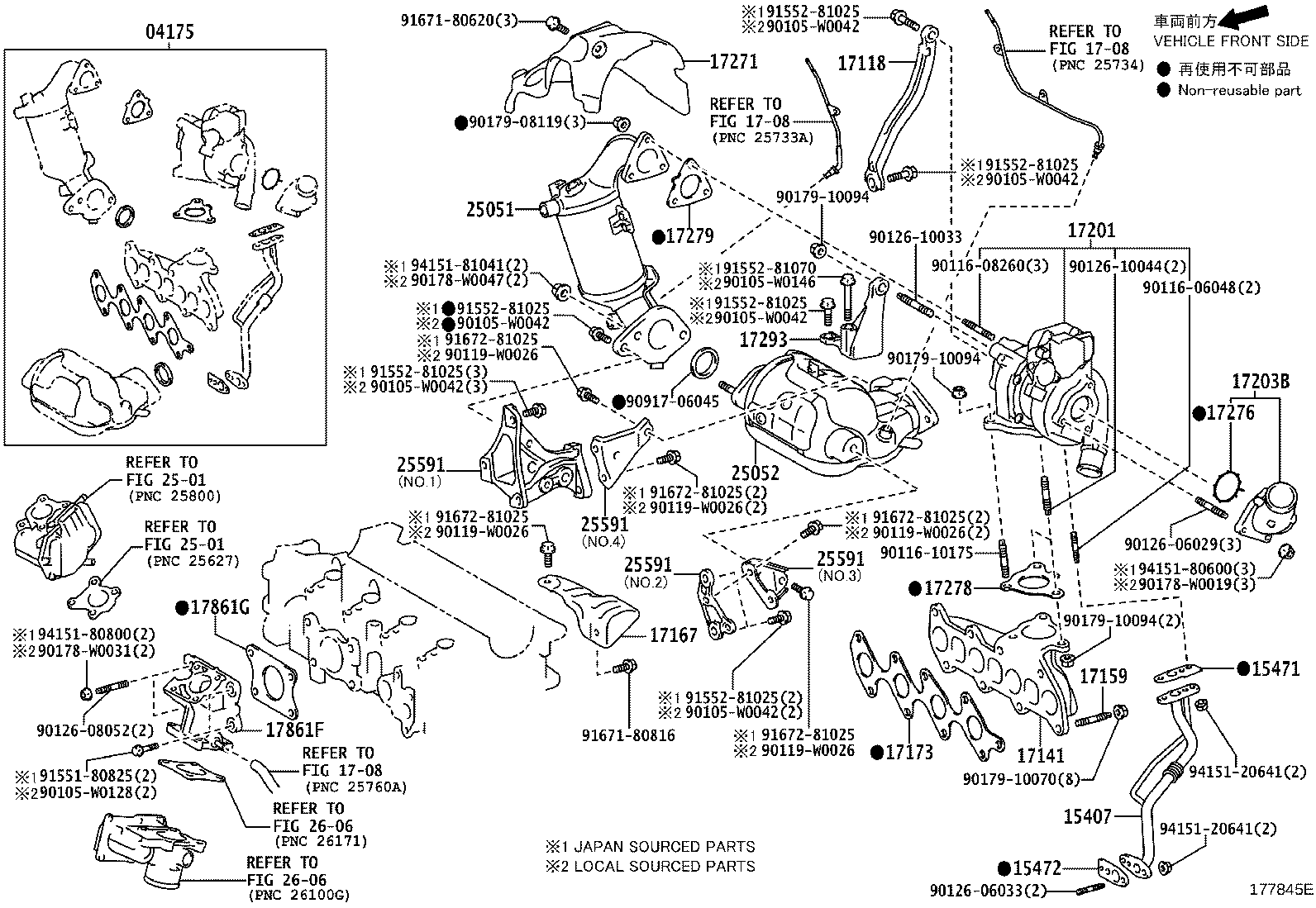 15407-47010 PIPE SUB-ASSY, TURBO OIL INLET product image