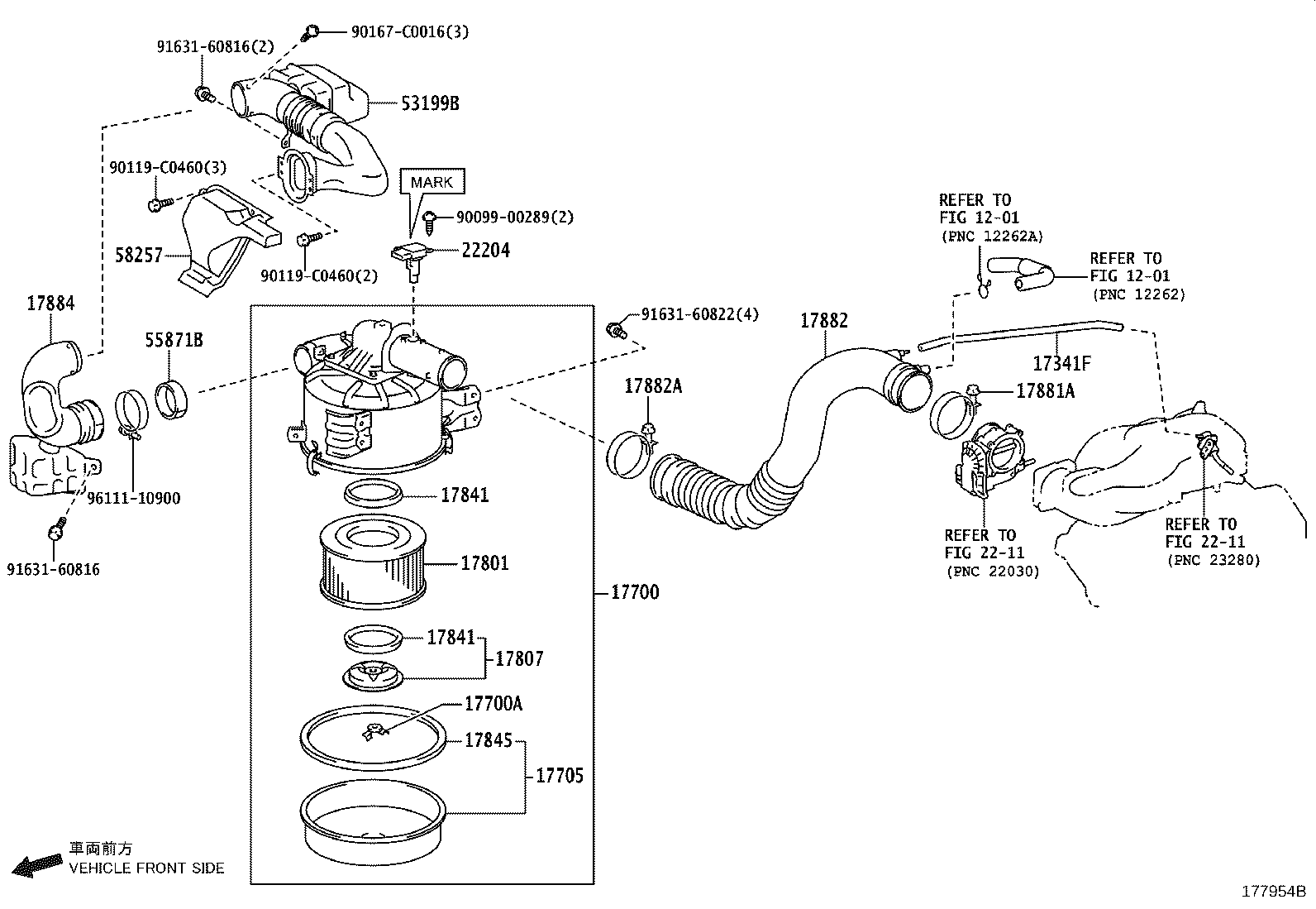 17030-78760 HOSE, AIR, NO.1 product image