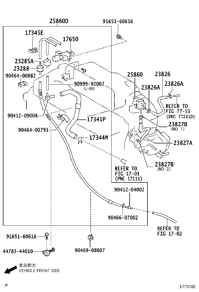 25860-28151 VALVE ASSY, VACUUM SWITCHING, NO.2 product image