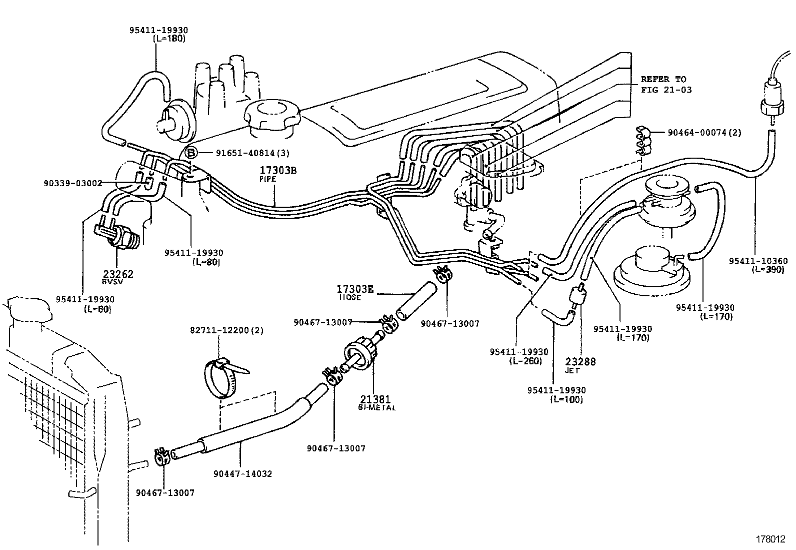 89570-36060 VALVE ASSY, VACUUM SWITCHING product image