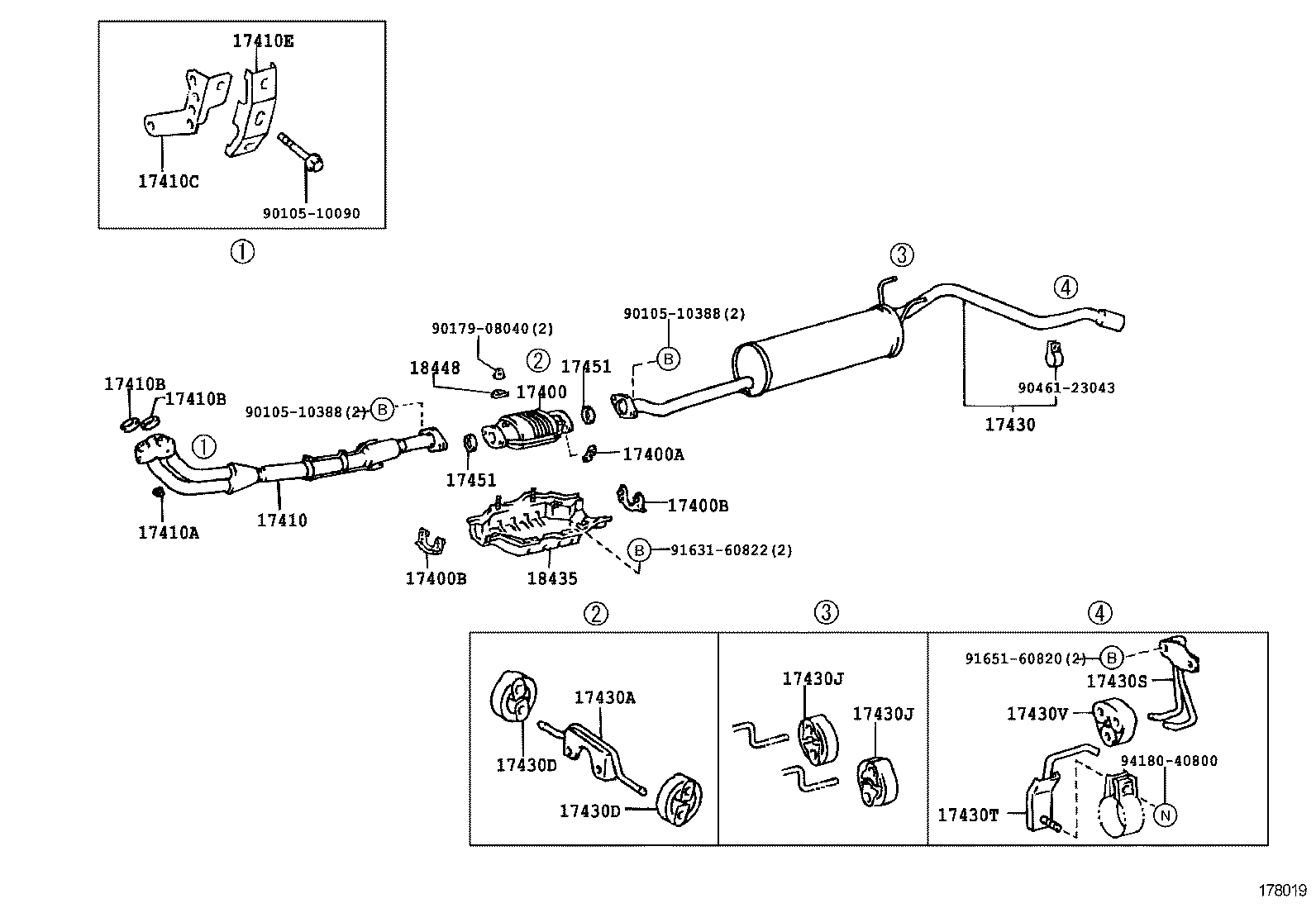 17430-3D081 PIPE ASSY, EXHAUST, TAIL product image