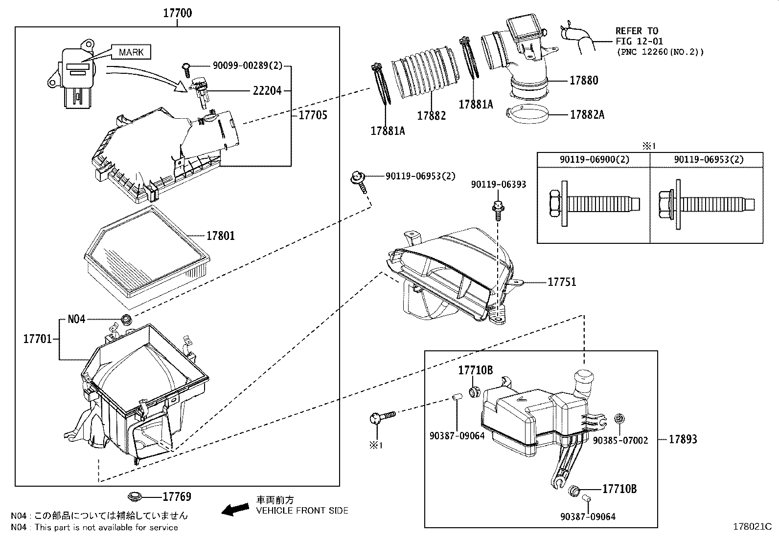 17705-31360 CAP SUB-ASSY, AIR CLEANER product image