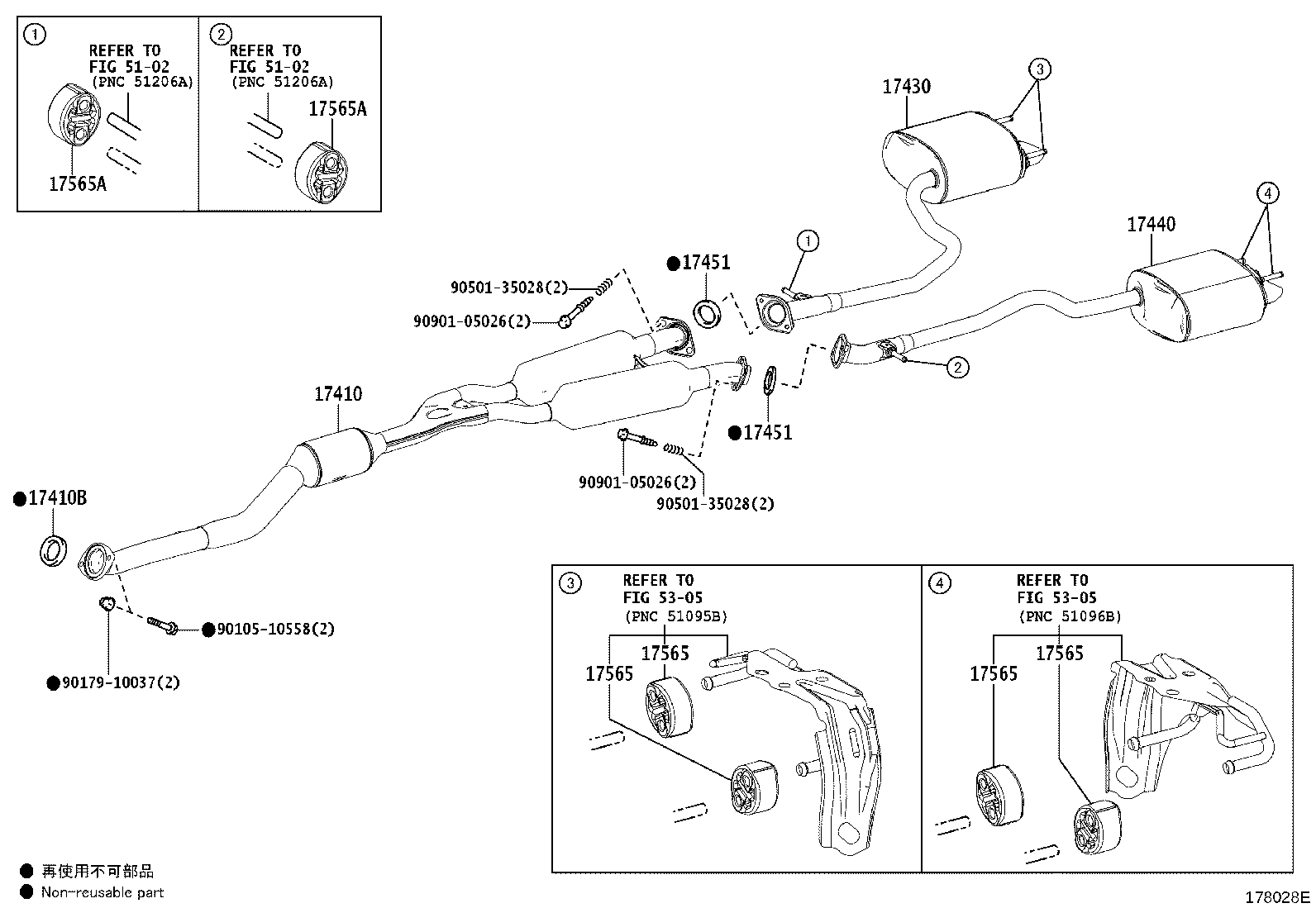 17430-36250 PIPE ASSY, EXHAUST, TAIL product image