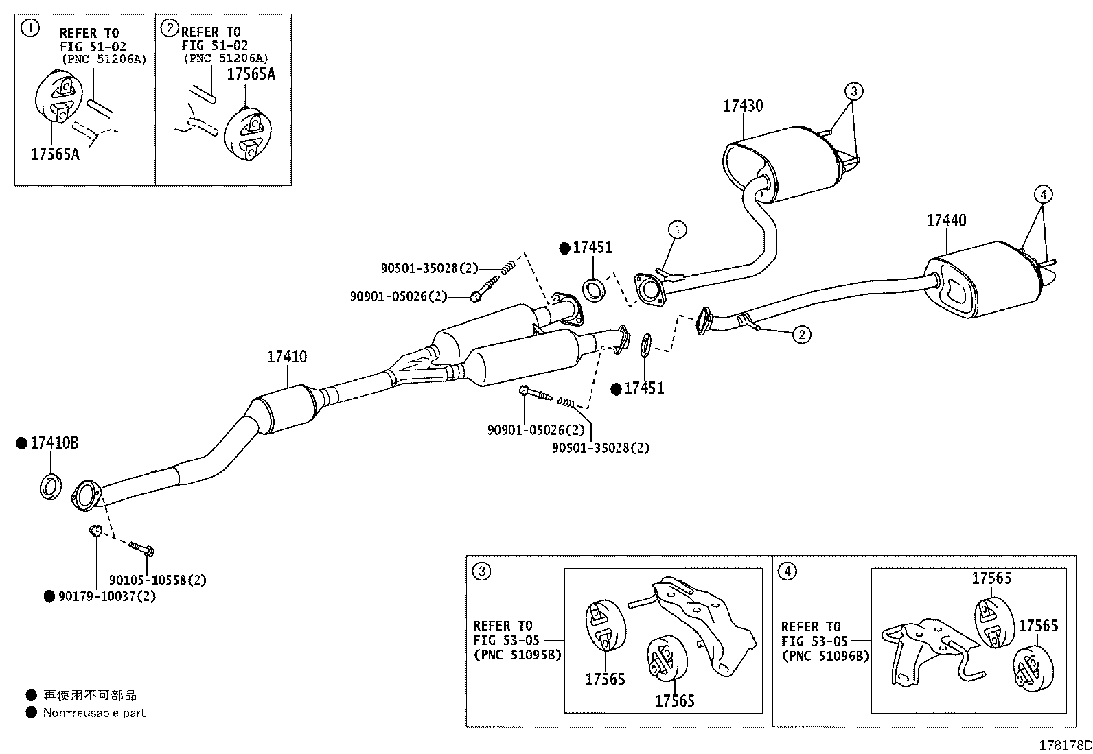 17430-31B50 PIPE ASSY, EXHAUST, TAIL product image