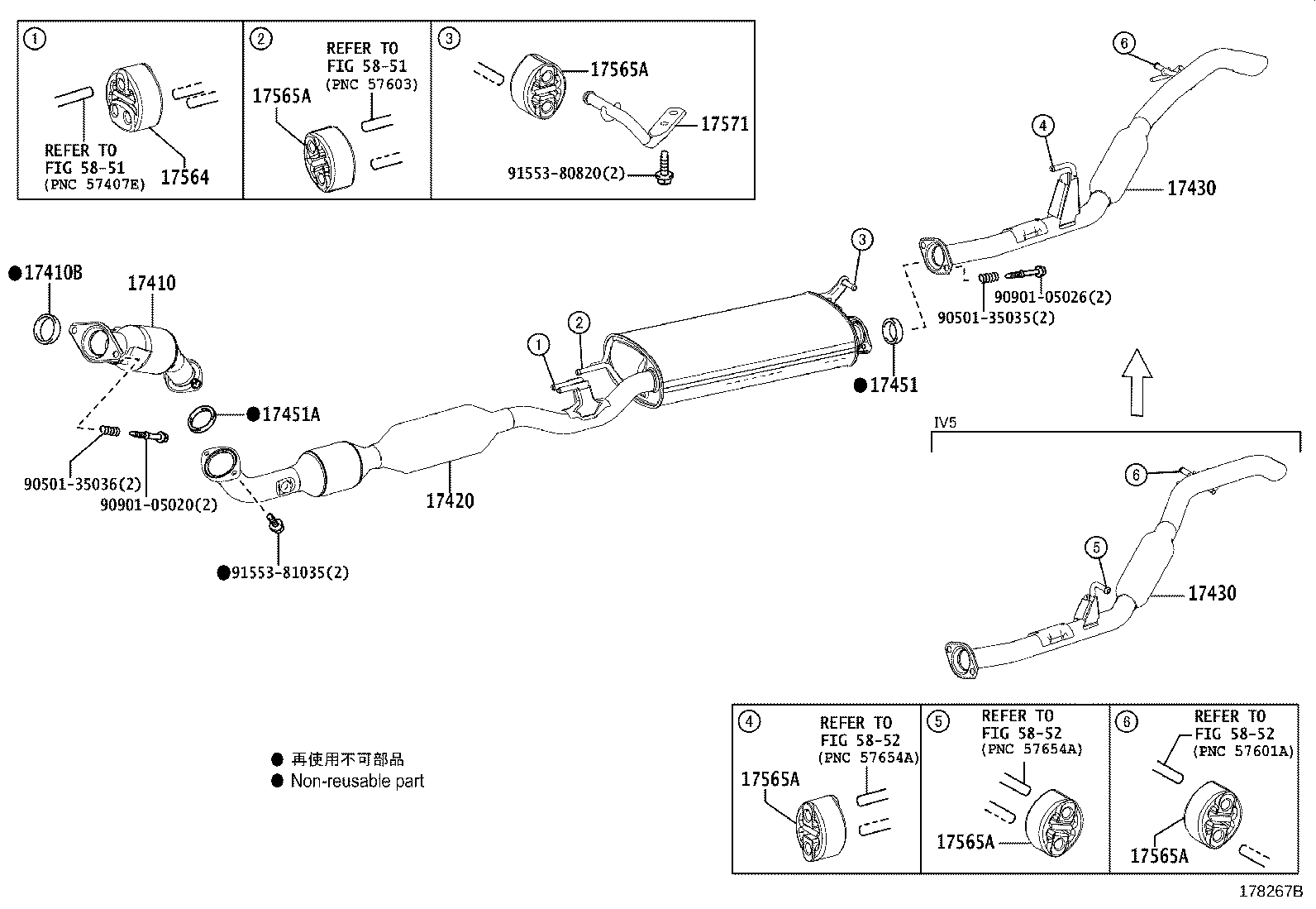 17430-37591 PIPE ASSY, EXHAUST, TAIL product image