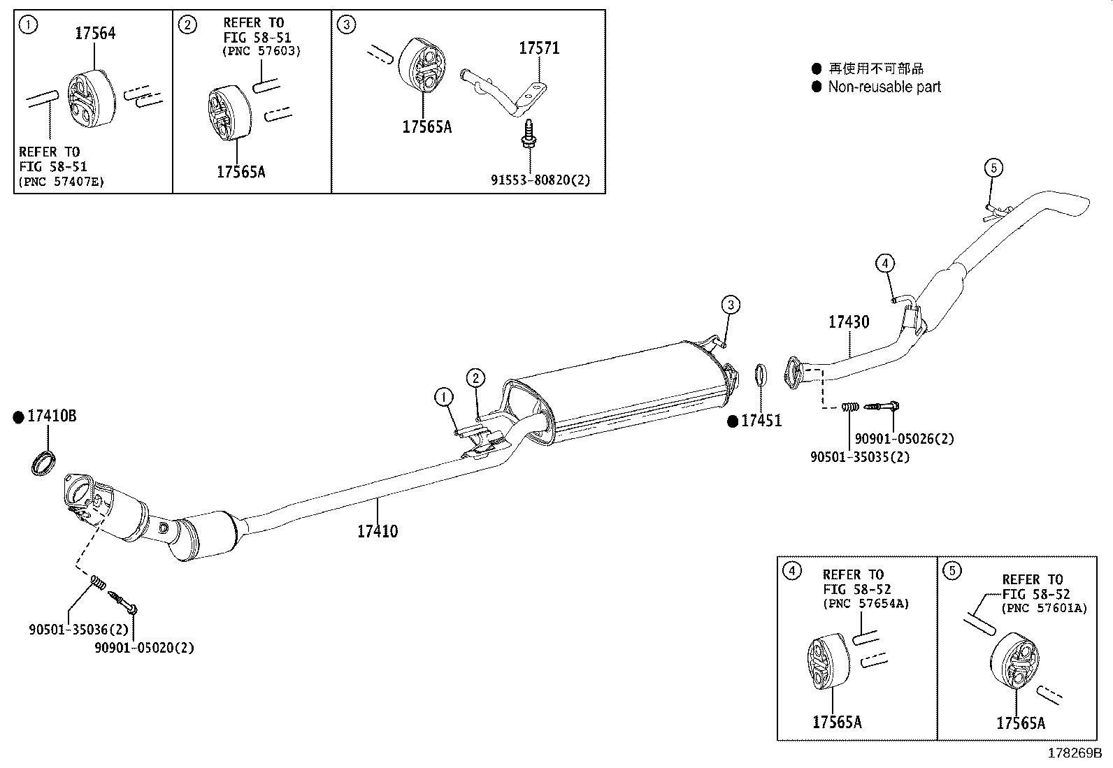 17430-37591 PIPE ASSY, EXHAUST, TAIL product image