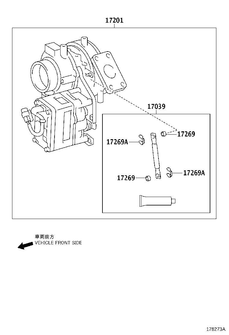 15407-78090 PIPE SUB-ASSY, TURBO OIL INLET product image