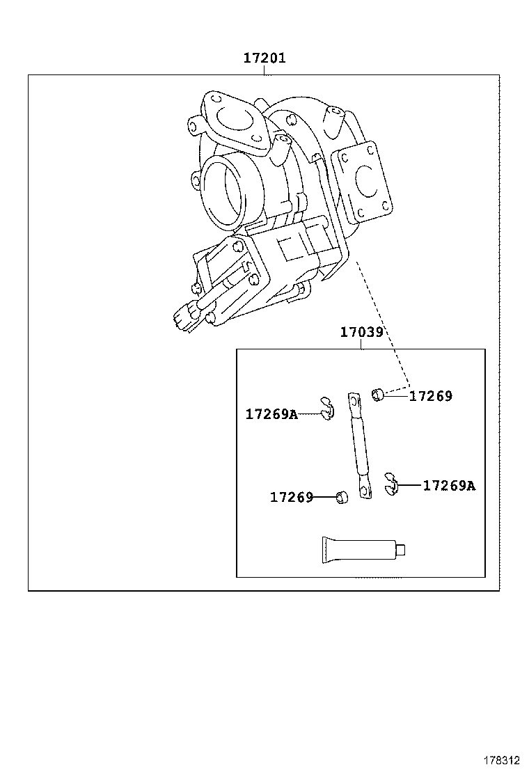 17141-78190 MANIFOLD, EXHAUST product image