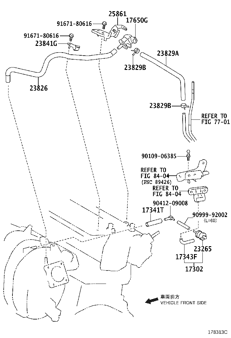 23826-37320 HOSE, FUEL VAPOR FEED product image