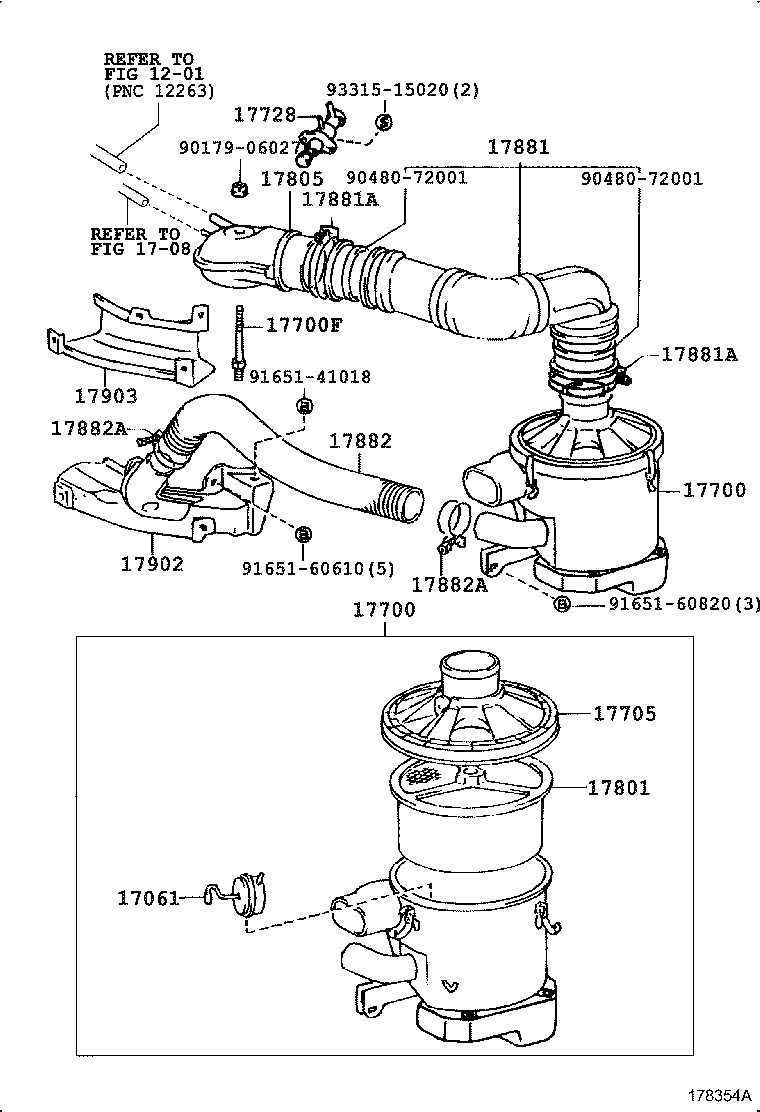 17700-72260 CLEANER ASSY, AIR product image