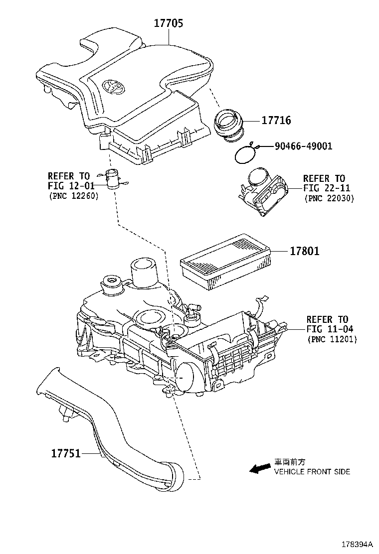 17349-21010 HOSE, INTAKE PIPE product image