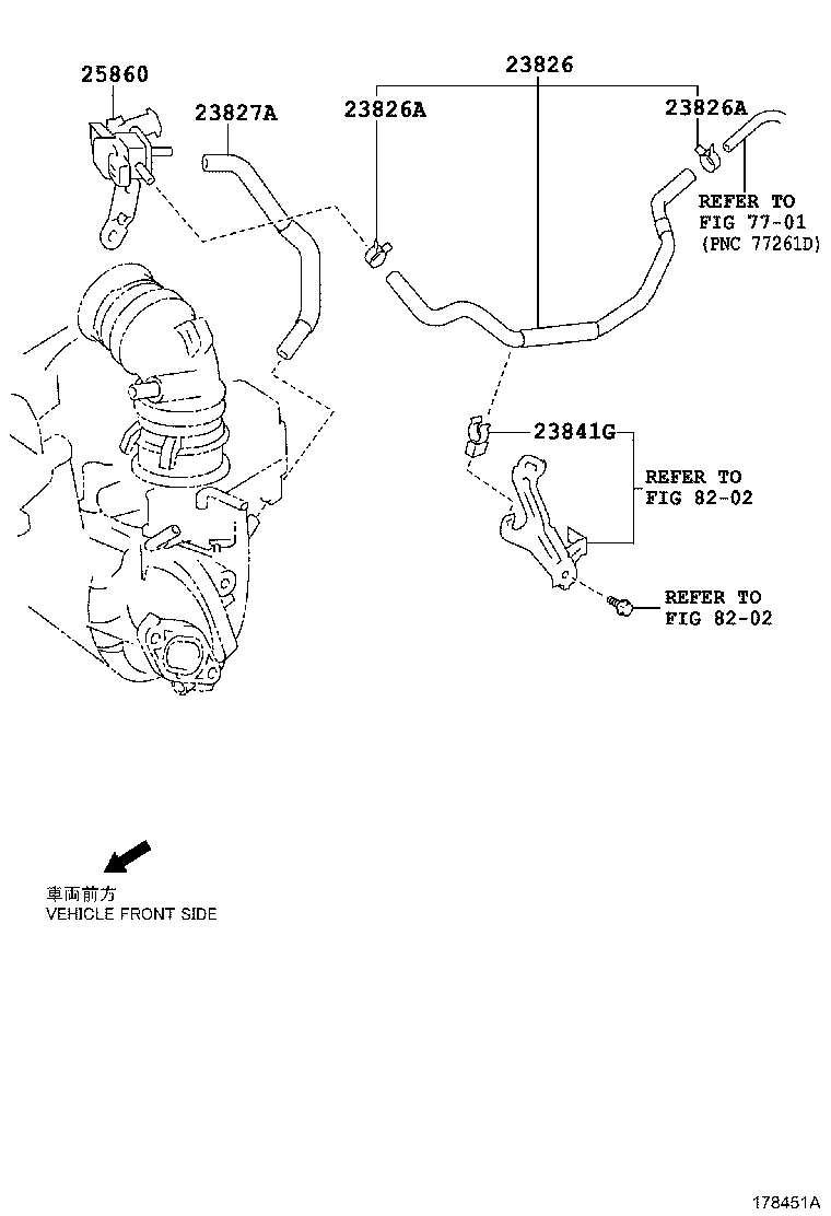96137-41301 CLIP(FOR FUEL VAPOR FEED HOSE, NO.2) product image