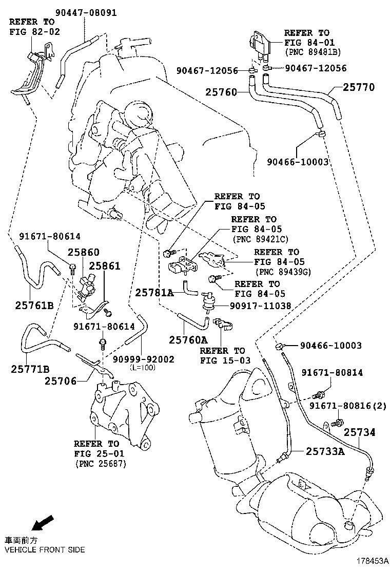 96137-41301 CLIP(FOR FUEL VAPOR FEED HOSE, NO.2) product image