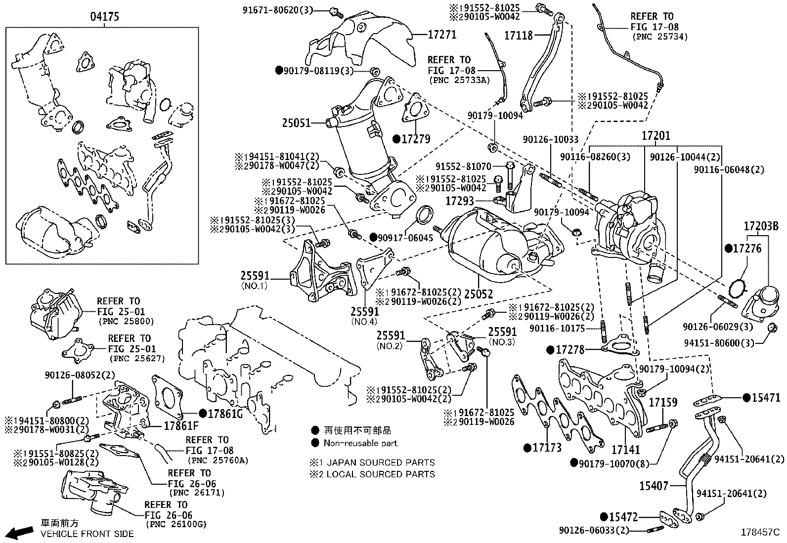 15407-0N010 PIPE SUB-ASSY, TURBO OIL INLET product image