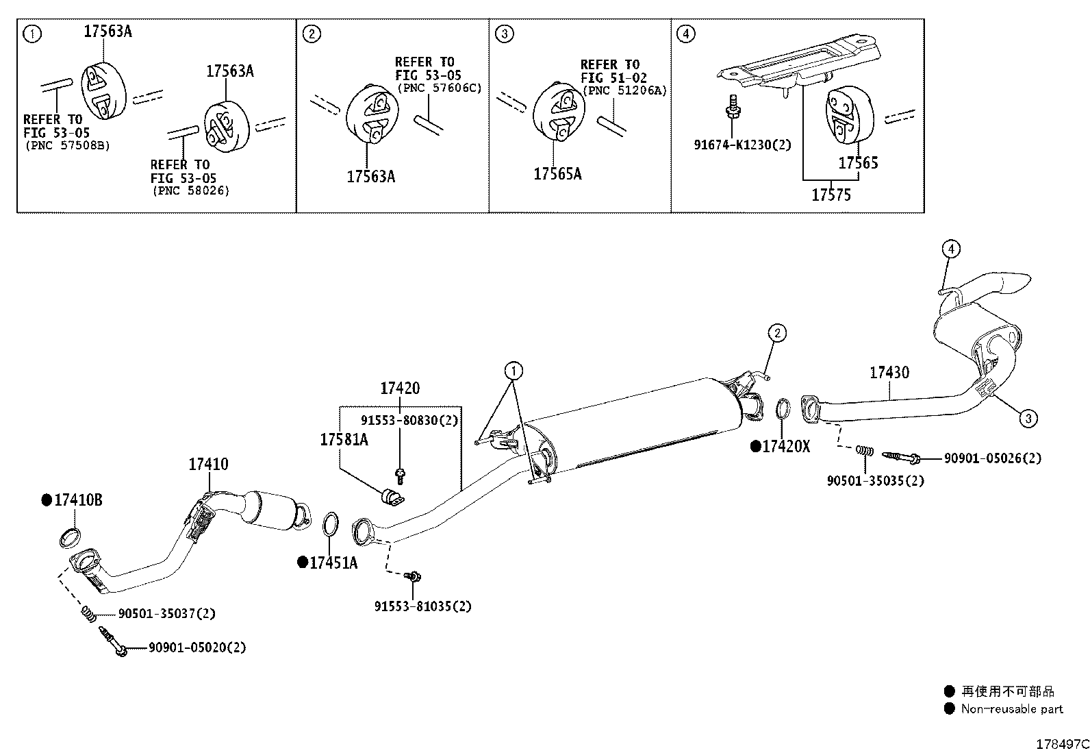 17430-36350 PIPE ASSY, EXHAUST, TAIL product image