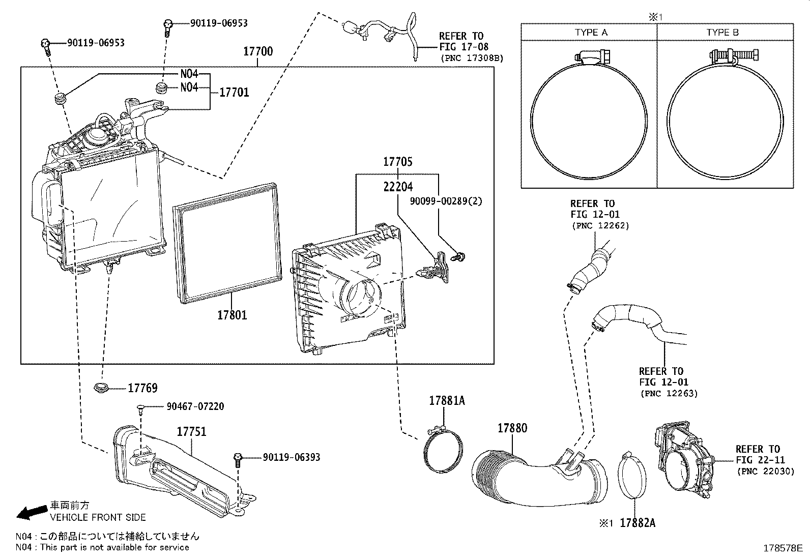 Toyota 17700-38231 CLEANER ASSY, AIR