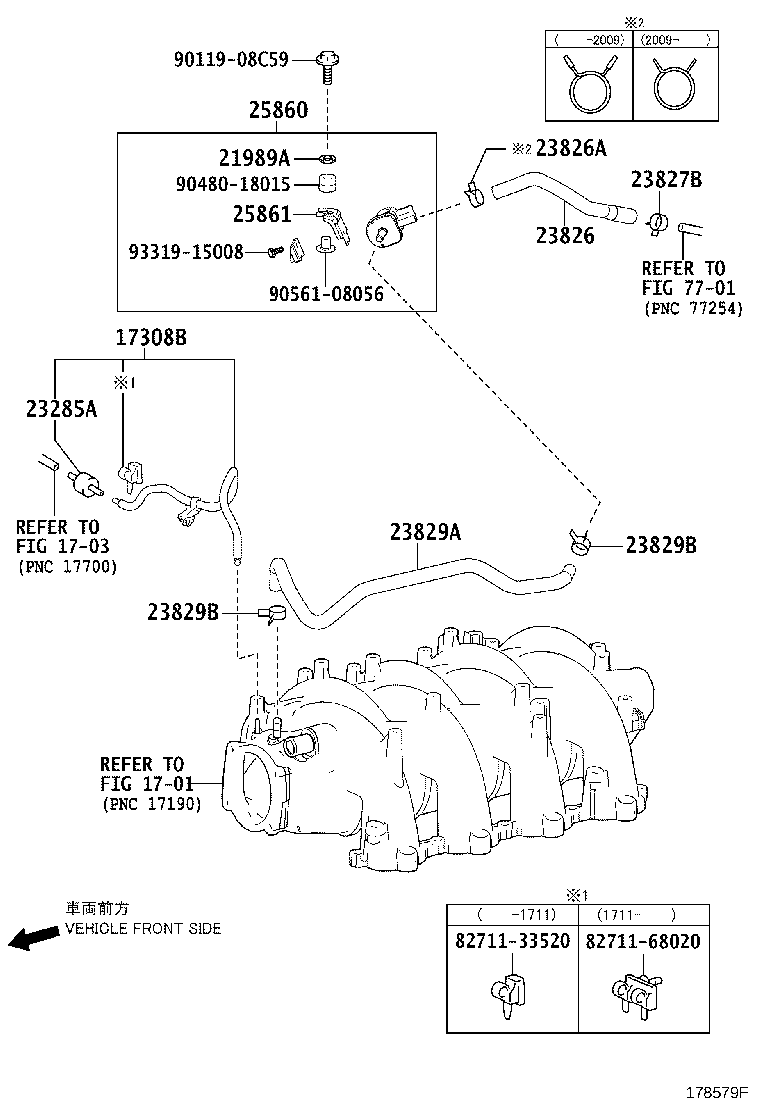 25770-38010 HOSE ASSY, VACUUM TRANSMITTING, NO.2 product image