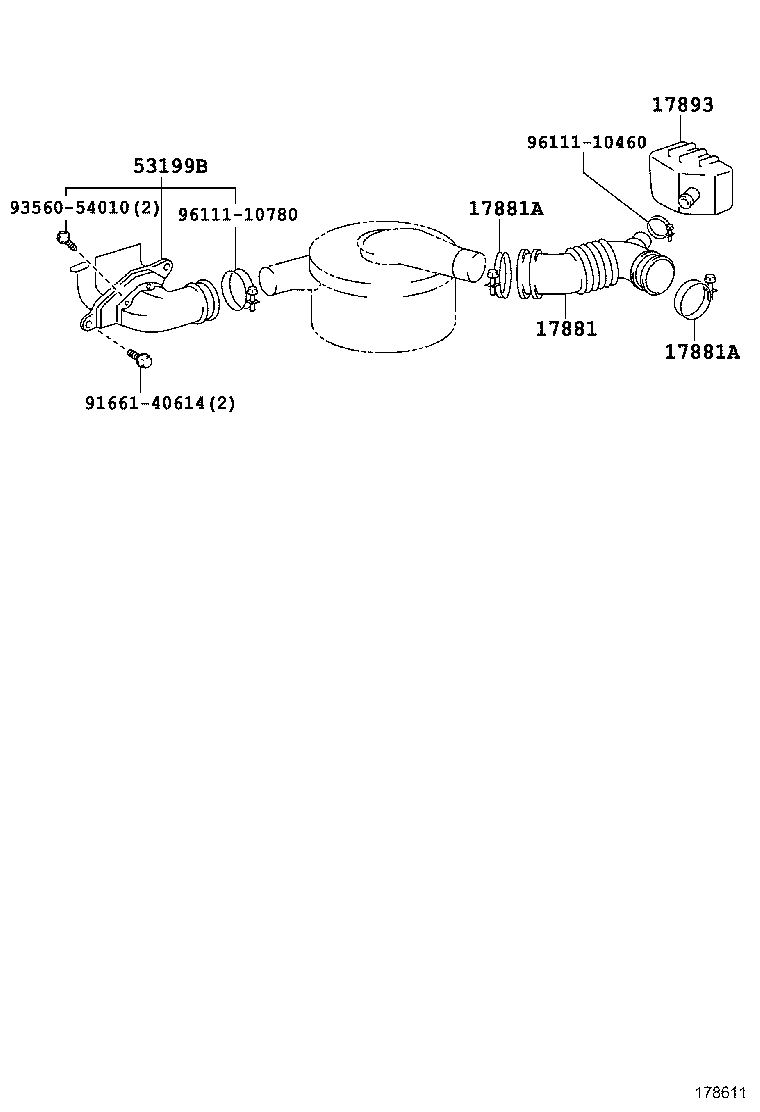 17700-61290 CLEANER ASSY, AIR product image