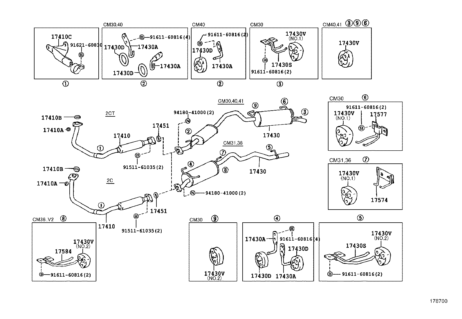 17430-13271 PIPE ASSY, EXHAUST, TAIL product image
