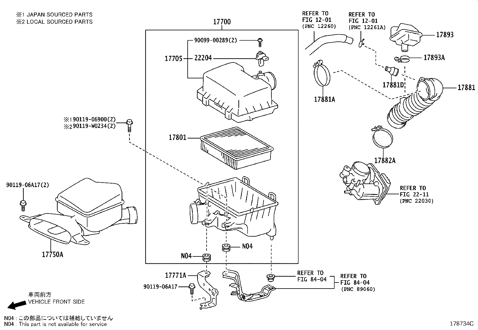 17705-28351 CAP SUB-ASSY, AIR CLEANER product image