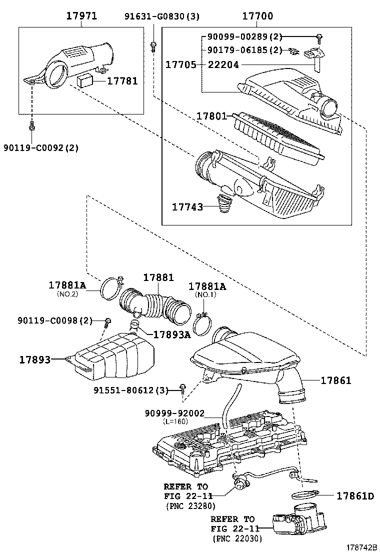 17705-0P121 CAP SUB-ASSY, AIR CLEANER product image