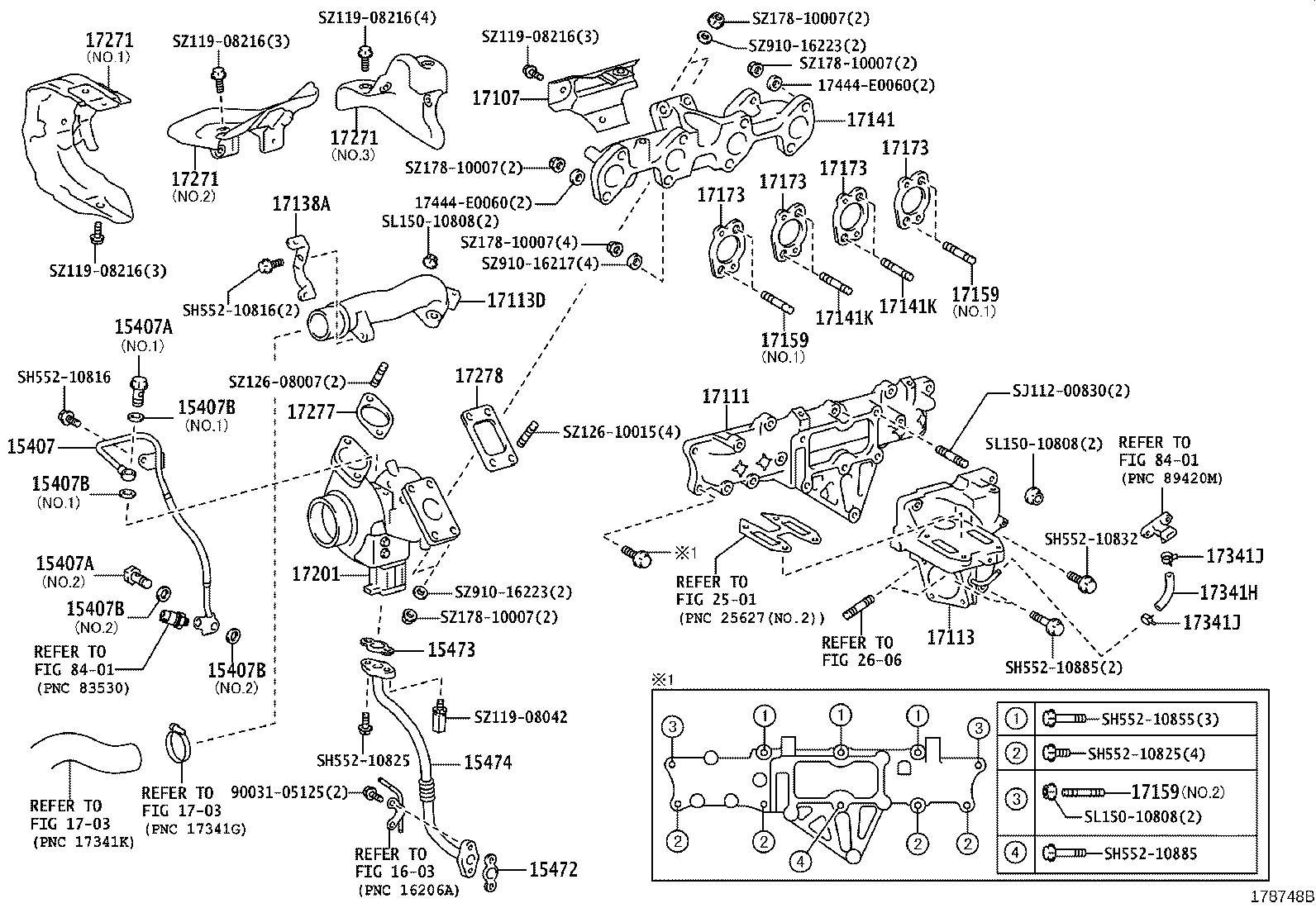 17141-78190 MANIFOLD, EXHAUST product image