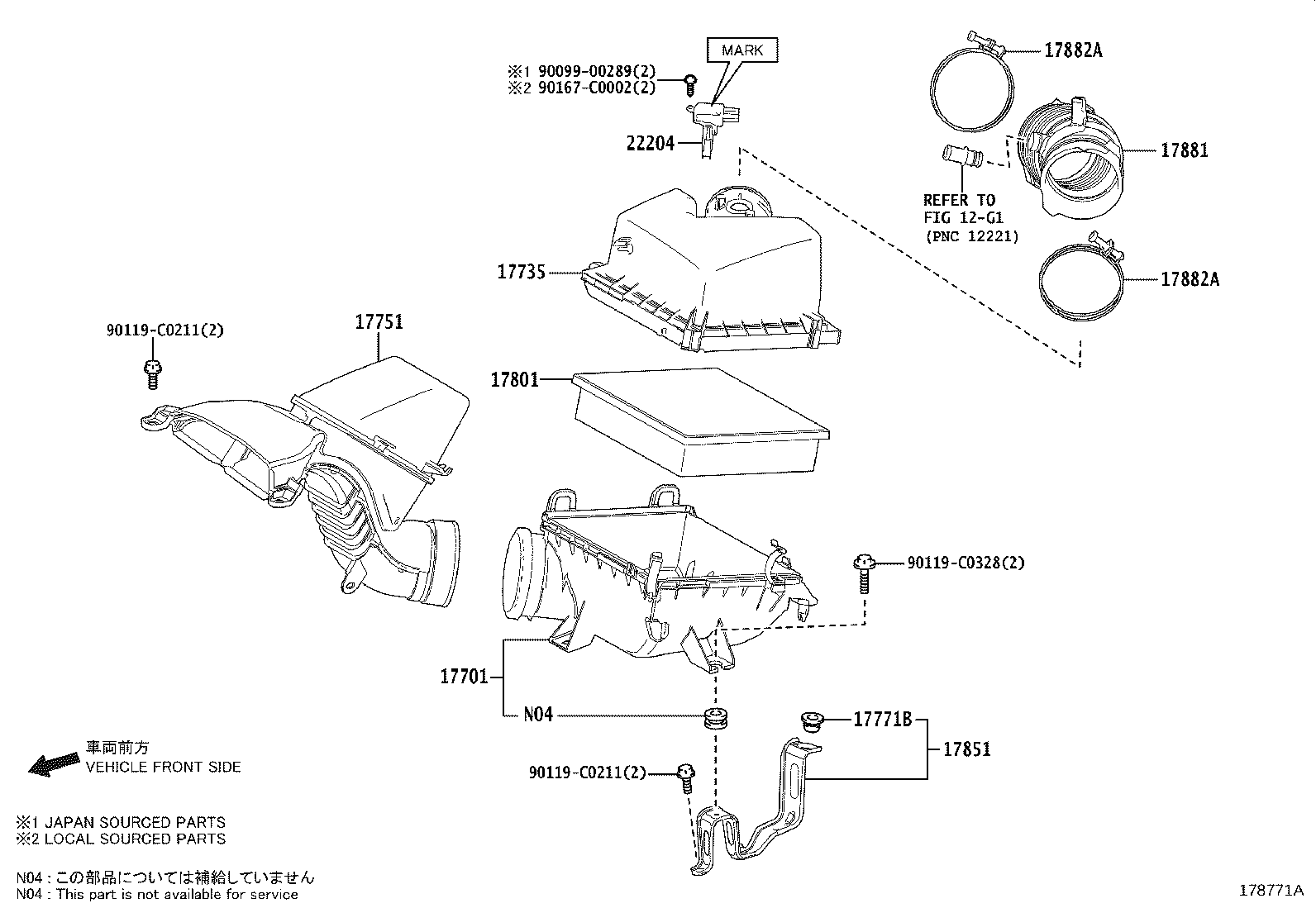 17735-0P150 CAP, AIR CLEANER product image