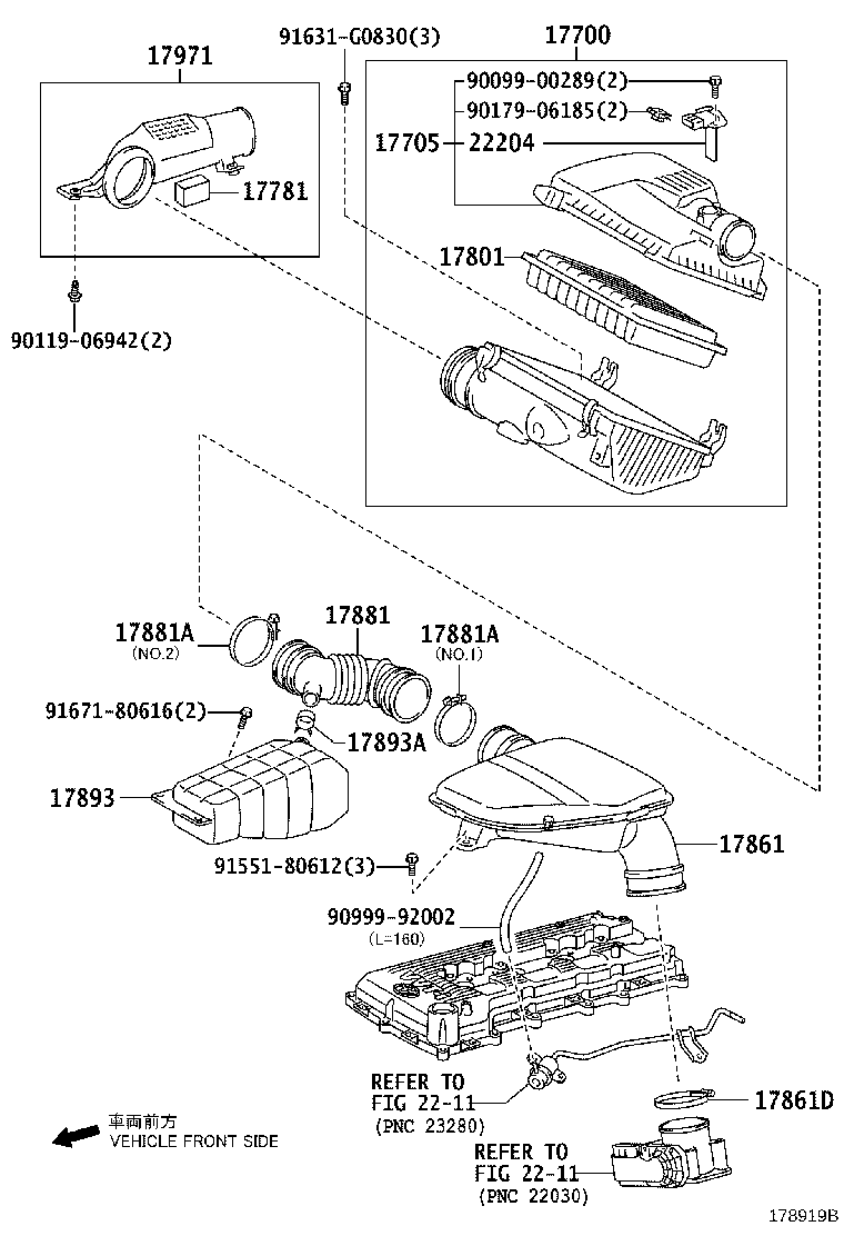 17700-75403 CLEANER ASSY, AIR product image