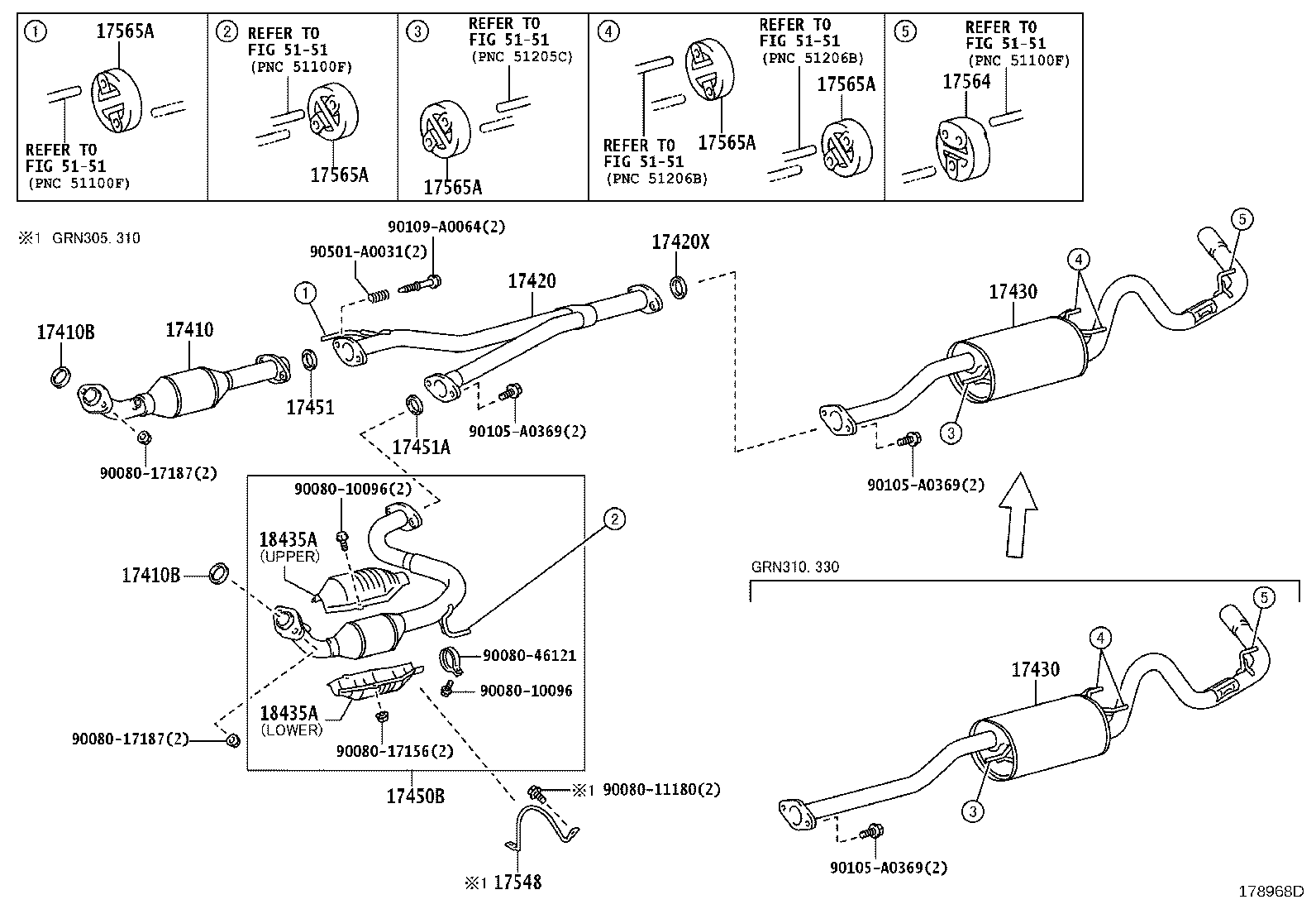 17430-0C100 PIPE ASSY, EXHAUST, TAIL product image